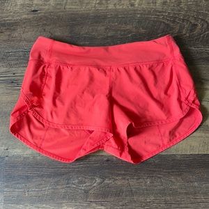 lululemon athletica Red Athletic Shorts